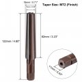 Uxcell Mt2 Morse Taper Reamer H8 Accuracy Alloy Tool Steel 6 Flutes Straight Shank Finish Hand Cutter Milling Conical For Bore