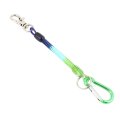 Flexible Stretchy Spring Coil Keychain Keyring Strap Key Holder Green