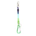 Flexible Stretchy Spring Coil Keychain Keyring Strap Key Holder Green