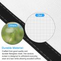 Uxcell Window Screen Mesh 24 X 35 Diy Fiberglass Netting Black Frame With Hook And Loop Adhesive Edging Grey For Bedroom Living