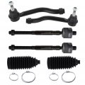 Ocpty New 6-piece Fit For 2009014 Nissan Murano Inner Tie Rod End 2 Outer 2 Steering Rack Boot