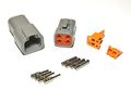 Deutsch Dtp 4-pin Connector Kit With 12-14 Gauge Solid Contacts 
