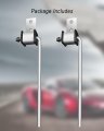 2 Pack Of Universal Heavy Duty Exhaust Hanger Rod Stainless Steel With Rubber Isolator 3 11 Long 90a Bent Hange Bracket