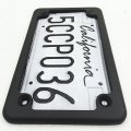 Universal Compatible With Suzuki Kawasaki Harley Black License Plate Frame B01c0stcps