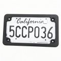 Hongk- Universal Compatible With Suzuki Kawasaki Harley Black License Plate Frame B01c0stcps
