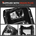 A-premium Engine Oil Pan Sump With Drain Plug Compatible Dodge W150 D150 D250 B150 B250 B1500 B2500 Dakota Ram 1500 2500 Van V6