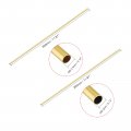 Uxcell Brass Tube 3mm 3 5mm Od X 0 2mm Wall Thickness 300mm Length Seamless Pipe Round Tubing Tone Pack Of 6