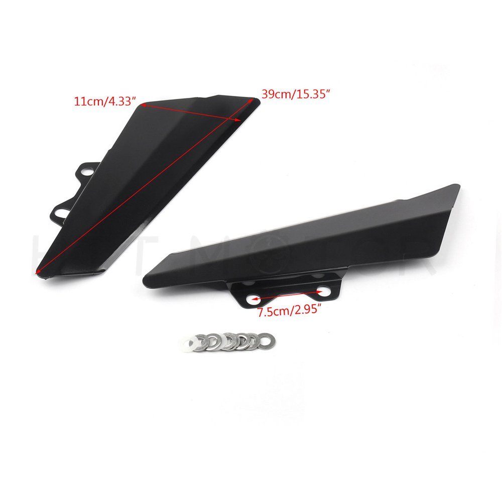 Smt-aluminum Fairing Side Panel Cover Plate For Kawasaki Z900 2017 Matt Black B07b4rmm2k