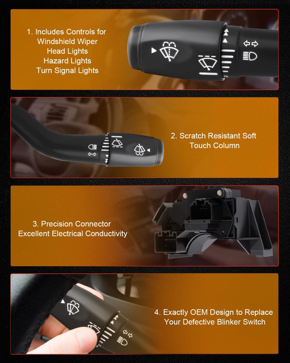 Multifunction Turn Signal Switch For Ford E-150 2005-2009