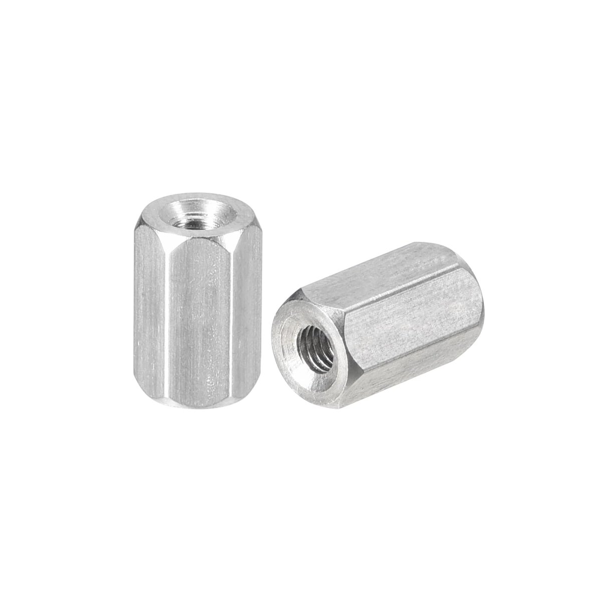 M3 X 0 5-pitch 10mm Length Coupling Nuts 5pcs 304 Stainless Steel Metric Hex Rod