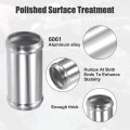 X Autohaux Od 1 5 38mm Length 3 76mm Aluminum Alloy Tube Intercooler Pipe Straight Air Intake With 4 Clamps Silver Tone For Car