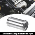 X Autohaux Od 1 5 38mm Length 3 76mm Aluminum Alloy Tube Intercooler Pipe Straight Air Intake With 4 Clamps Silver Tone For Car
