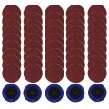 Abn Aluminum Oxide Sandpaper Disc 50pk 2in 60 Grit Sanding Set Circle Sander Pads Abrasive Round