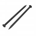 Uxcell Hardware Nails 4-inch Length Carbon Steel Point Tip Wall Cement Nail Black 20pcs