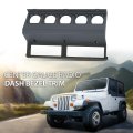 Center Gauge Radio Dash Bezel Trim For Jeep Wrangler Yj 1987-1995 Gray