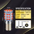 Ruiandsion 2pcs 1156 Led Bulb Red 10-60v Ba15s 7506 1003 1141 3030 42smd Chips Brake Tail Lights For Cars Trucks Non-polarity