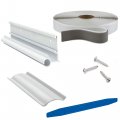 Recpro Rv Awning Trim With Gutter Black Or White Color Options Pieces 92 Length Aluminum  Kit White 20 Feet 