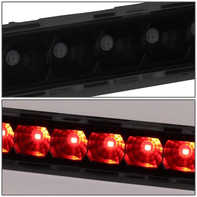 Led High Mount 3rd Brake Light Lamp Bar Assembly For 01-04 Nissan Pathfinder And 01-03 Infiniti Qx4 Black Smoke Housing