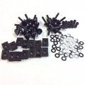 Motorcycle Spike Fairing Bolts Kit For 2000 2001 Yzf R1 Billet Aluminum Hardware Set Black