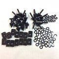 Motorcycle Spike Fairing Bolts Kit For 2000 2001 Yzf R1 Billet Aluminum Hardware Set Black