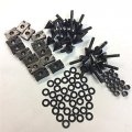 Httmt Mt215-010- Motorcycle Spike Fairing Bolts Kit Compatible With 2000-2001 Yzf-r1 Black