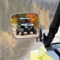 A Utv Pro Wider Side Rear View Mirrors For Yamaha Wolverine Rmax2 1000 Rmax4 2021 2022 2023 Adjustable Breakaway Folding Convex 