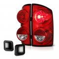 Red Lens Oe-style Tail Light Full-led License Plate Lamp Housing Replacement Bundle For 2007-2009 Dodge Ram 1500 2500 3500 
