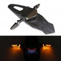 Rich Choices Rear Fender Mount Red Led Tail Light Brake Lamp Turn Signals License Plate For Custom Off-road Motorcycle Dirt
