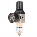 Mallofusa 1 4 Air Inlet Pressure Regulator With Water Trap Filter Control Gauge