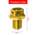Gift2u M12 Magnetic Oil Drain Bolt Plug Sump Nut For All Vehicles 12x1 5 Threaded Yellow