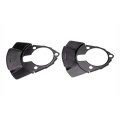 Front Brake Dust Shields For Gmc Sierra 1500 Classic 2007 Black Steel Disc Type Rust Resistant Replaces 15181162 15233109 