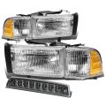 Auto Dynasty For Dodge Ram Br Be Pair Of 4pcs Oe Style Replacement Headlight Smoke Lens Led 3rd Brake Light 