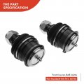 A-premium Set Of 4 Front Lower Ball Joint Left Outer Or At Pitman Arm Tie Rod End Compatible With Dodge Ram 1500 1998-1999 2500