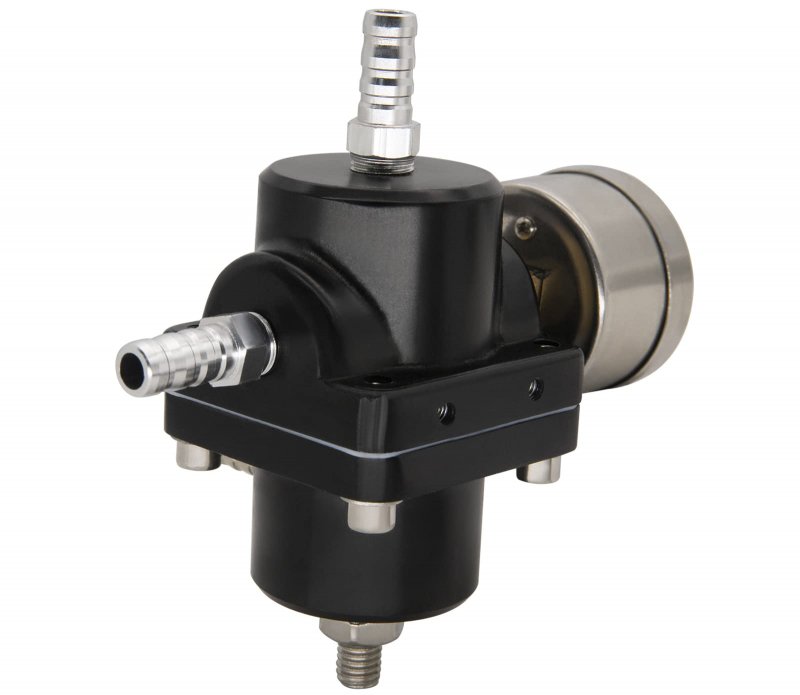 0-140 Psi Adjustable Universal Fuel Pressure Regulator Aluminum Gas Oil Injection Kit With Gauge An6-6an Line Hoses Install