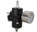 0-140 Psi Adjustable Universal Fuel Pressure Regulator Aluminum Gas Oil Injection Kit With Gauge An6-6an Line Hoses Install