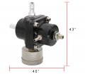 0-140 Psi Adjustable Universal Fuel Pressure Regulator Aluminum Gas Oil Injection Kit With Gauge An6-6an Line Hoses Install