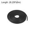 Uxcell Nitrile Rubber Round Seal Strip 4mm 5 32 Diameter 8 Meters 26 25ft Long Hard Solid Weather Stripping For Diy Gasket