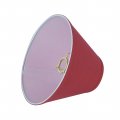 Aspen Creative 58753a Empire Uno Lamp Shade Red 4 Top X 10 Bottom 7 Slant Height Slip 33mm