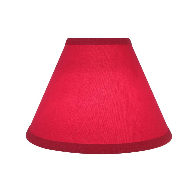 Aspen Creative 58753a Empire Uno Lamp Shade Red 4 Top X 10 Bottom 7 Slant Height Slip 33mm