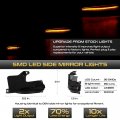 Vipmotoz Sequential Full Led Side View Mirror Turn Signal Lights Compatible With 2020-2022 Toyota Highlander 2022 Corolla Cross