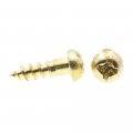 Prime-line Wood Screws Round Head Phillips Drive 6 X 1 2 In Solid Brass 25 Pack