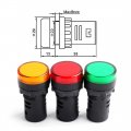 Baomain Electrical Circuit White Led Indicator Pilot Light Ad16 Ac 220v 5 Pcs
