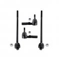 Partsw Front Steering Passenger Driver Side Kit 2 Inner Tie Rod Ends Outer 