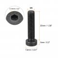 Uxcell M8x35mm Hex Socket Thin Head Cap Screw Bolts 12 9 Grade Carbon Steel 10pcs