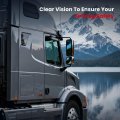 Heated Led Turn Signal Truck Hood Mirror Right Side For Volvo Vnl 670 780 2008 2019 And Vnm 630 300 2013 Wide Angle Glass