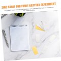 Doitool 16pcs Fruit Battery Zinc Electrode Strip Copper Plate Anode For Electroplating Experiment Supplies Science Aluminum
