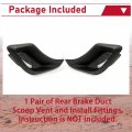 Hecasa Brake Duct Scoop Vent Rear Compatible With 1997-2004 Chevy Chevrolet C5 Z06 Replacement For 10322761 10322762 Driver
