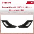 Hecasa Brake Duct Scoop Vent Rear Compatible With 1997-2004 Chevy Chevrolet C5 Z06 Replacement For 10322761 10322762 Driver