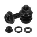 M3 X 8mm Phillips Flanged Hex Head Bolts 30pcs 304 Stainless Steel Flange Hexagon Screws With Nuts Flat Lock Washers Fully 
