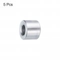 Uxcell 5pcs Aluminum Spacer 1 4 Bore X 2 Od 56 Length Screw Standoff Bushing Plain Finish Round Metal For 1 Id Screws Bolts And